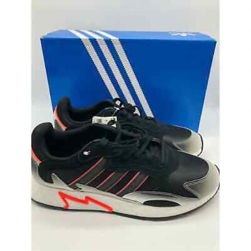 adidas tresc run core black solar red