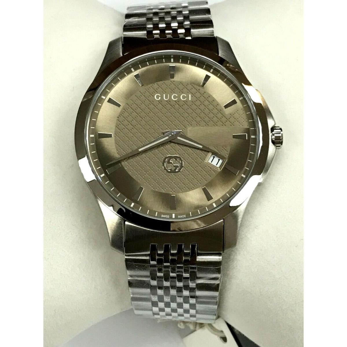 Gucci watch  - Brown Dial, Silver Band, Silver Bezel 6