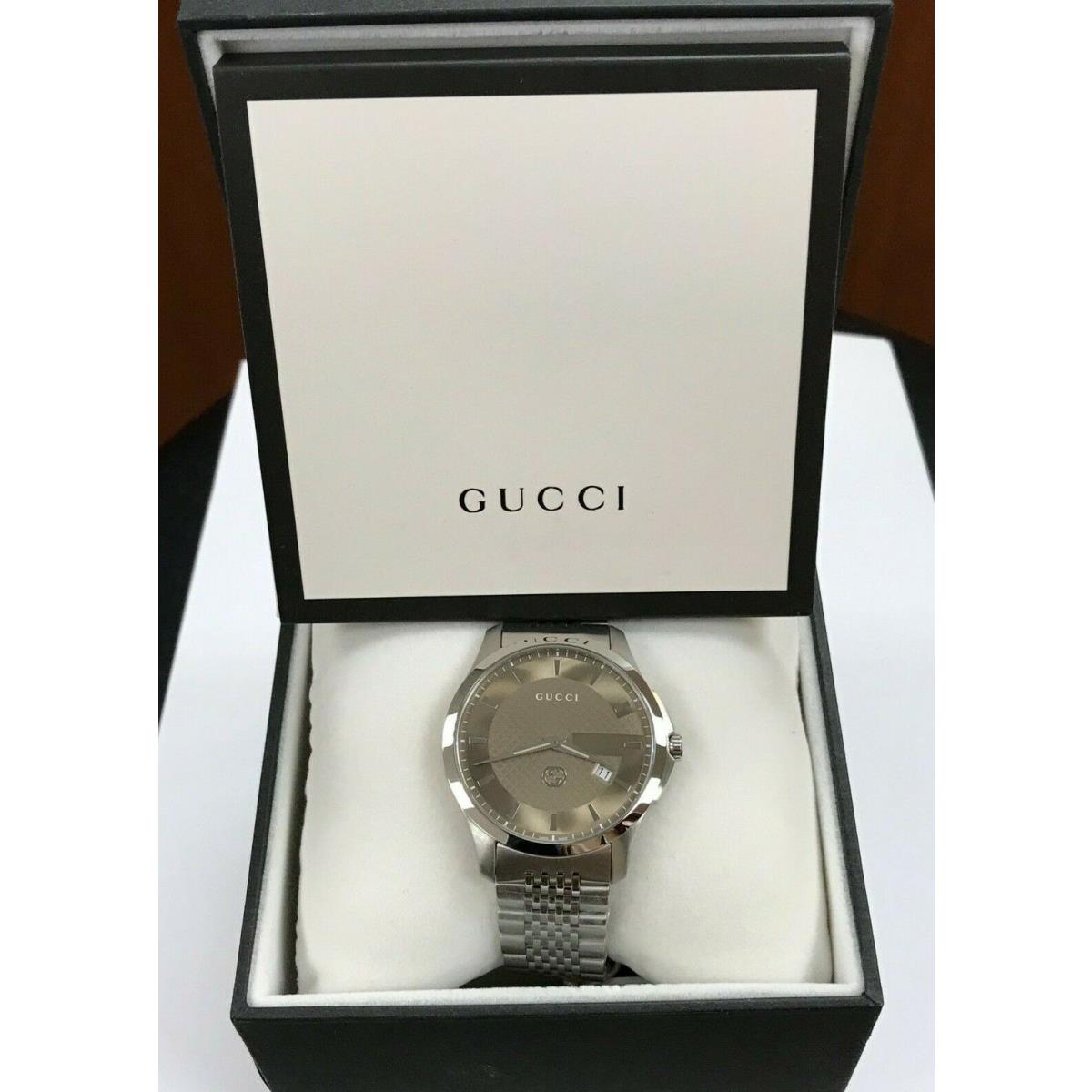 Gucci watch  - Brown Dial, Silver Band, Silver Bezel 4