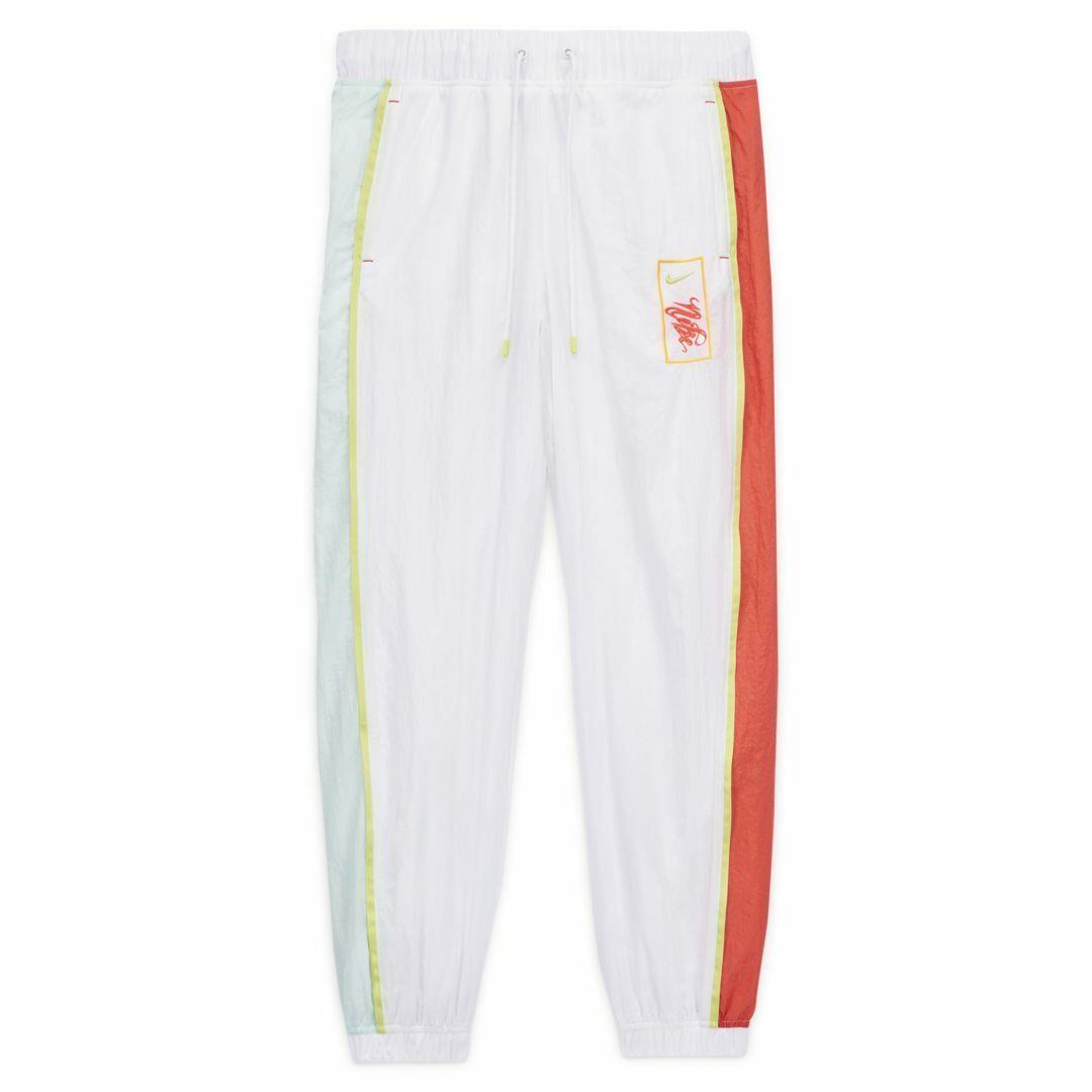 Nike Sportswear Womens Woven Pants White Windbreaker Jogger CZ9116 100 - Size M
