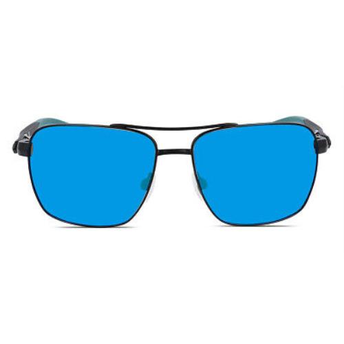 Nike Club Premier P DQ0920 Sunglasses Matte Black Sport 58mm - Matte Black Frame, Polarized Blue Lens, 011 Matt Black/Polar Blue Code