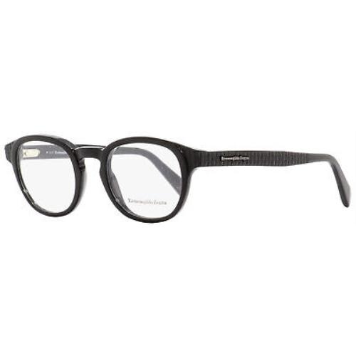 Ermenegildo Zegna Rectangular Eyeglasses EZ5108 001 Black 48mm 5108