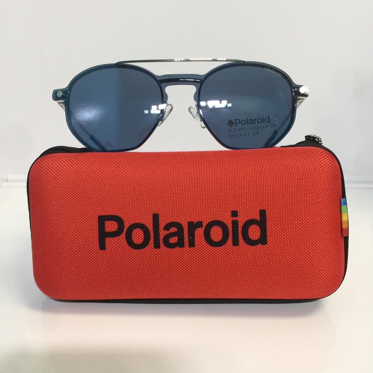 Polaroid 6083/G/CS Clip-on Pjp Blue Polarized Eyeglasses 50mm