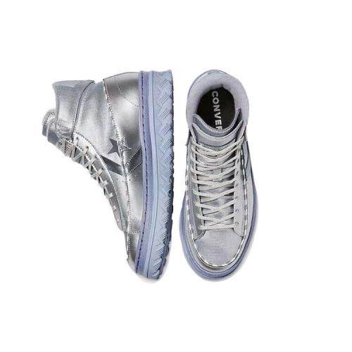 Converse shoes Pro Leather - Silver & Grey 1