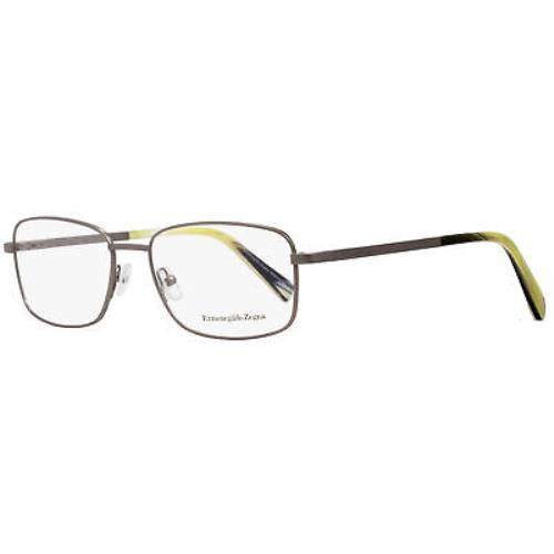 Ermenegildo Zegna Rectangular Eyeglasses EZ5021 015 Matte Ruthenium/horn 55mm 50
