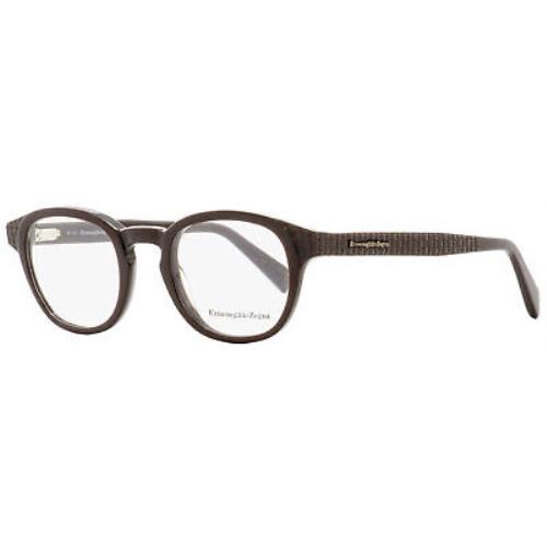 Ermenegildo Zegna Rectangular Eyeglasses EZ5108 050 Dark Brown 48mm 5108