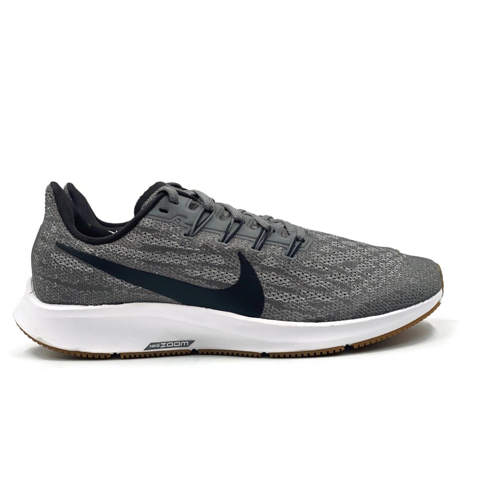 Nike Air Zoom Pegasus 36 Womens Casual Running Shoe Gray Black Athletic Sneaker