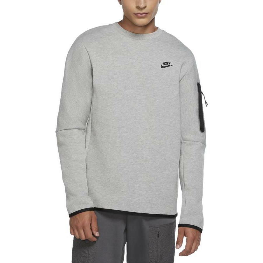Nike Sportswear Tech Fleece Men`s Crew Sweatshirt Grey Heather CU4505-063