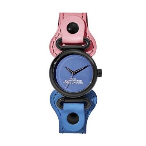 Marc Jacobs The Cuff Watch Women`s Blue Dial/pink Blue 20179292