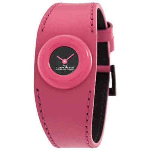 Marc Jacobs The Donut Watch Women`s Black Dial/pink Strap 20184725