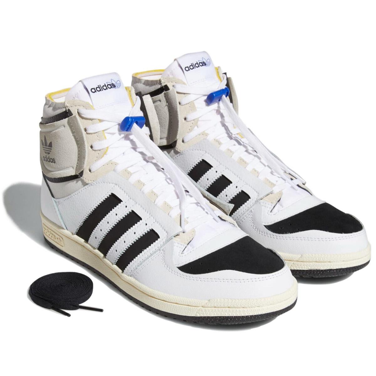 tinta Corredor lanzador Adidas Top Ten DE Mid `white Black` Men`s Retro Basketball Shoes Q46255 |  692740508009 - Adidas shoes Top Ten Mid - Cloud White/Core Black/Bold Blue  | SporTipTop