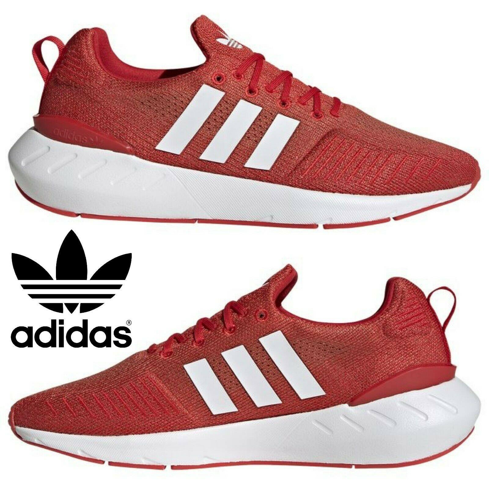 Adidas Originals Swift Run 22 Men`s Sneakers Comfort Casual Shoes Red White
