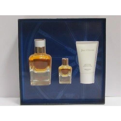 Jour D`hermes Absolu Women Set 1.6 oz Edp + 0.25 Edp + 1 oz Perfumed Body Lotion