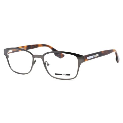 Alexander Mcqueen MQ0042O 002 52 Ruthenium/havana 52/17/145 Eyeglasses