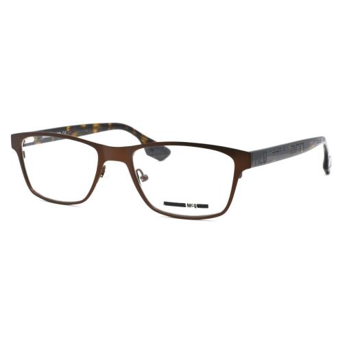 Alexander Mcqueen MQ0050O 002 Bronze 53/18/150 Rectangular Eyeglasses