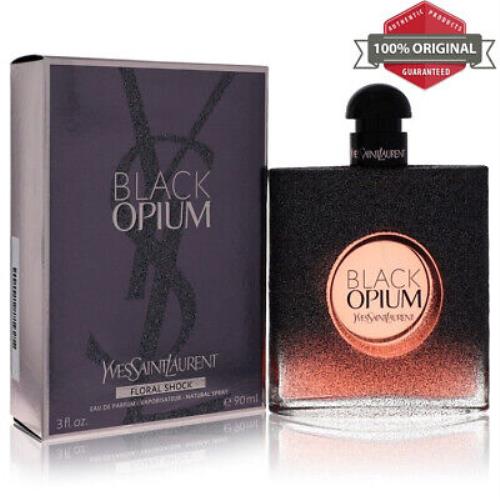 Black Opium Floral Shock Perfume 3 oz Edp Spray For Women by Yves Saint Laurent