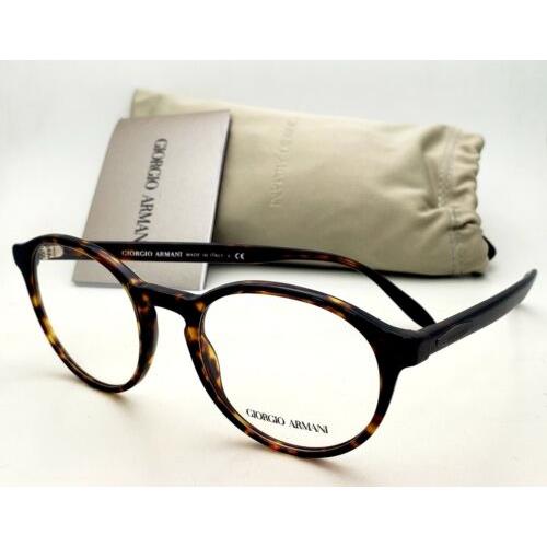 Giorgio Armani Eyeglasses AR 7162 5026 51-20 Tortoise Havanal Round Frames