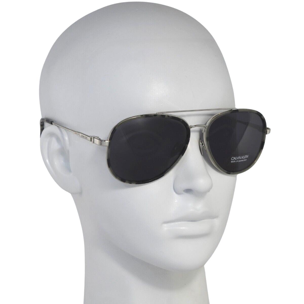 Calvin Klein sunglasses  - Silver Frame, Purple Lens