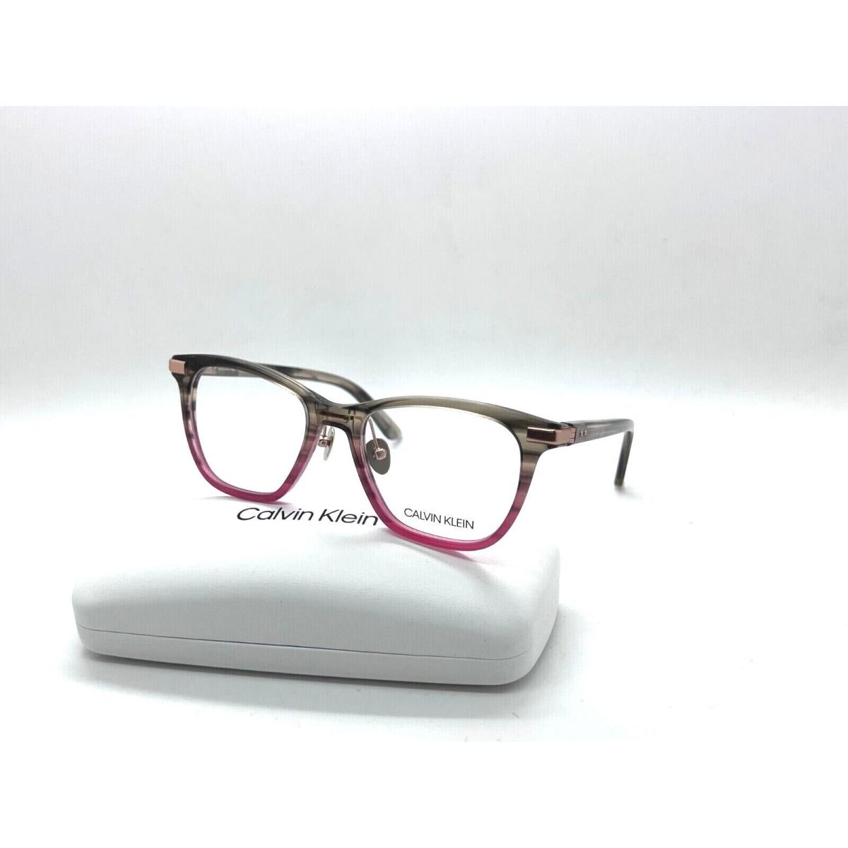 Calvin Klein CK20505 274 Taupe Pink Horn Optical Eyeglasses Frame 51-18-145MM