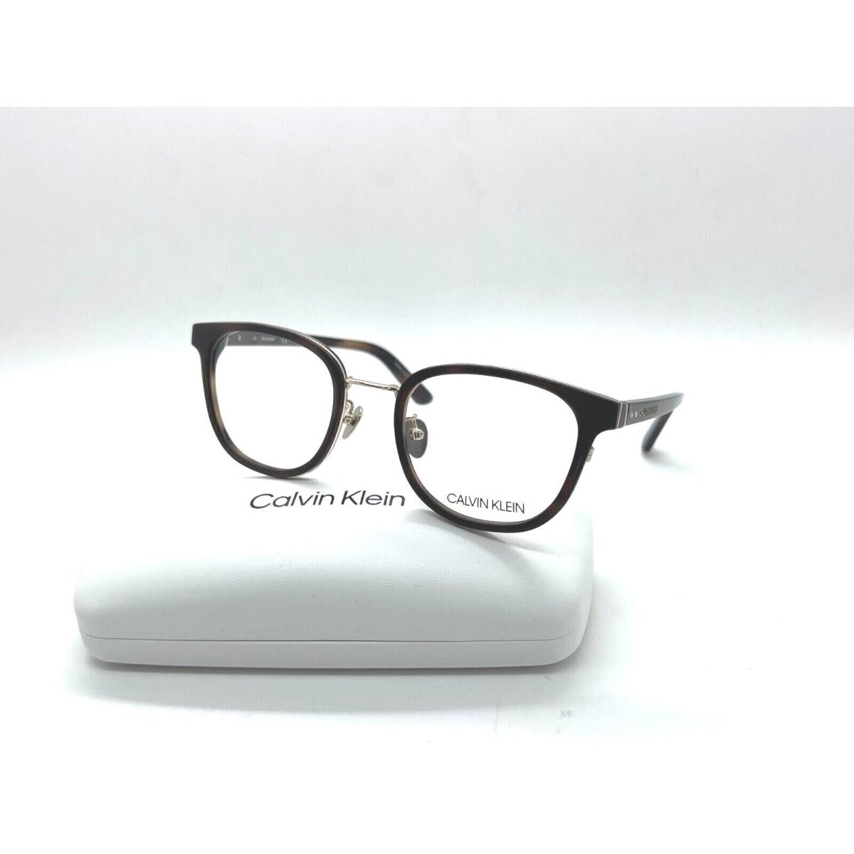 Calvin Klein CK18525A 243 Amber Havana Optical Eyeglasses Frame 51-21-140MM