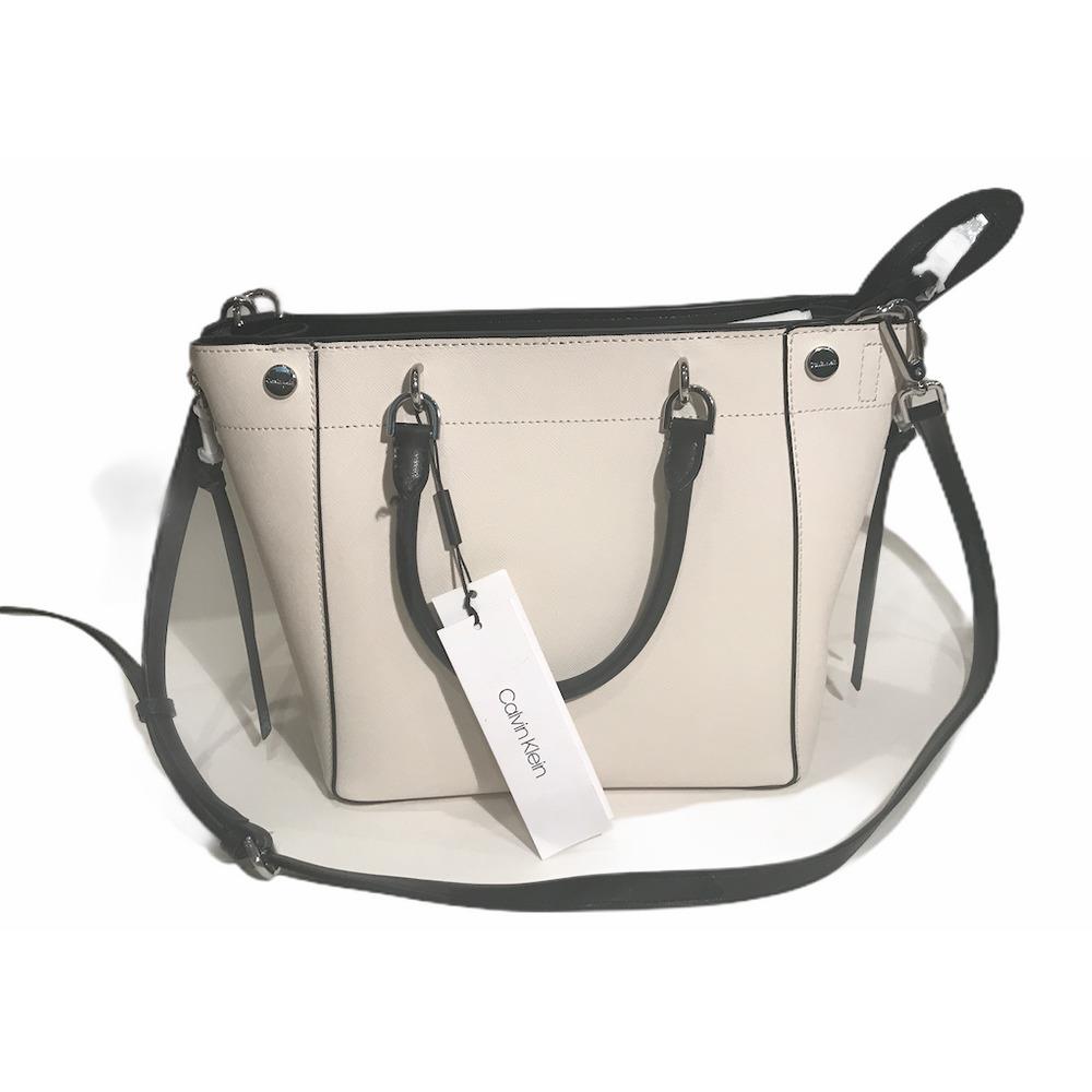 Calvin Klein White Susan Leather Satchel Open For Offers