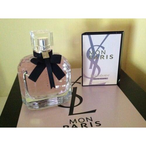 Ysl Mon Paris Perfume Yves Saint Laurent 3 oz Edp Spray For Women Floral Bnb Set