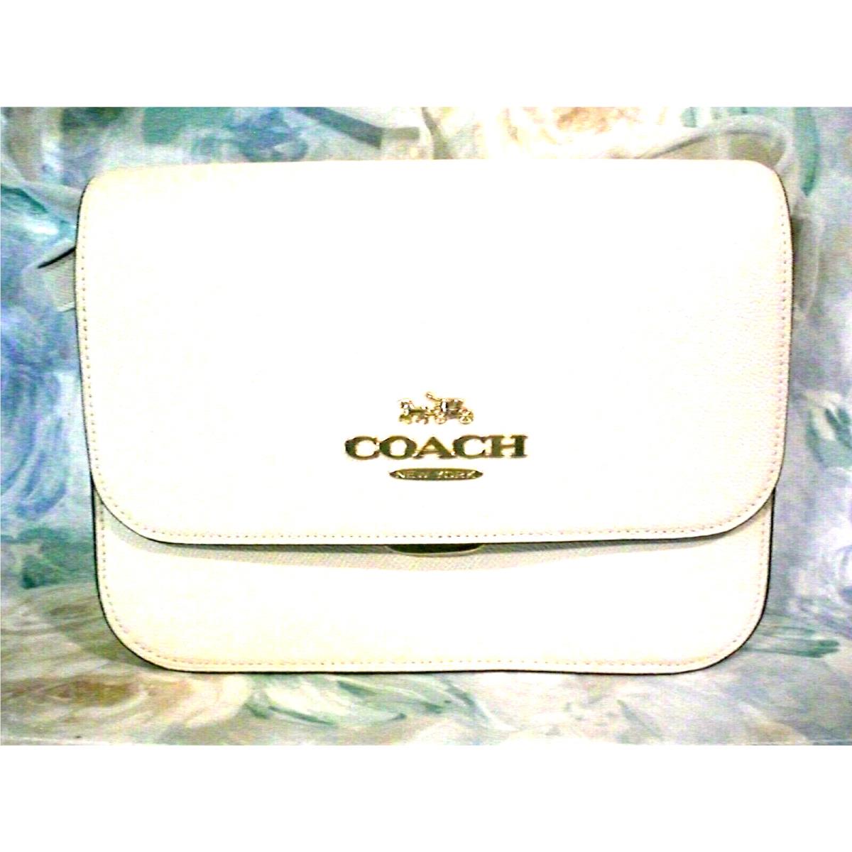Coach Imchalk Leather Cross or Shoulder Med Size Handbag Stunning