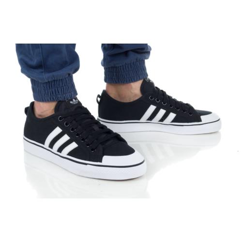 Men`s Adidas Nizza Core Black Cloud White Shoes CQ2332 Size us 12-D - Black