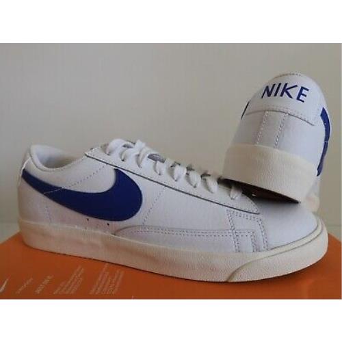 Mens Nike Blazer Low Leather White Astronomy Blue Sail Sz 7 5 Ci6377 107 Nike Shoes Blazer Zoom Low White Sportiptop