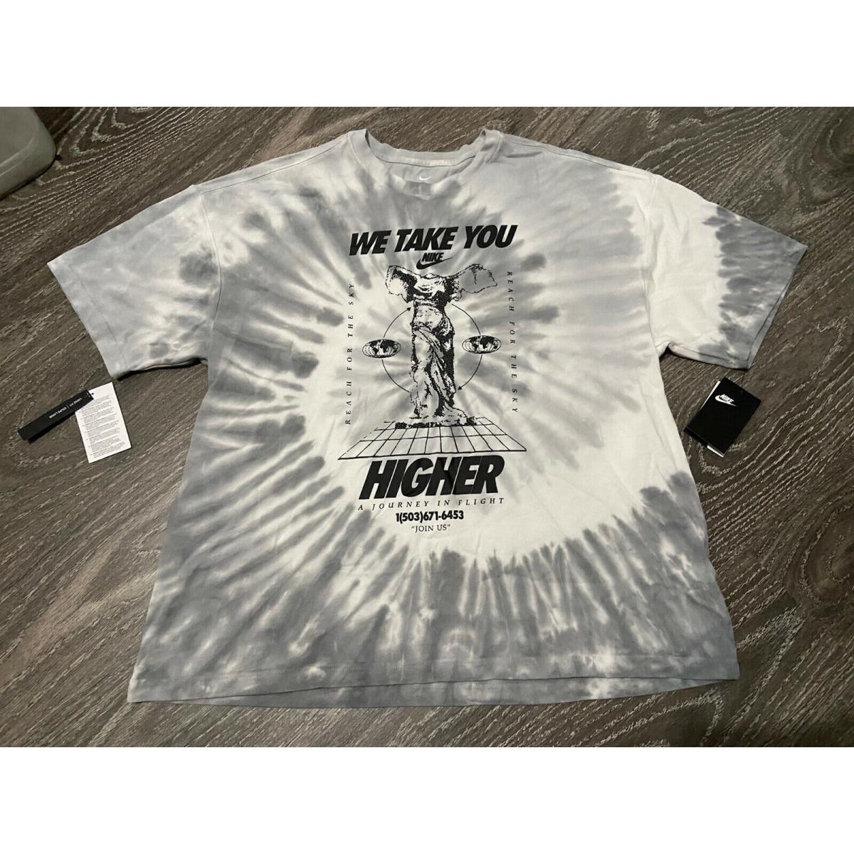Nike Nsw Men s Tie Dye Oversize Heavyweight T-shirt Size M BQ1031-021 Rare