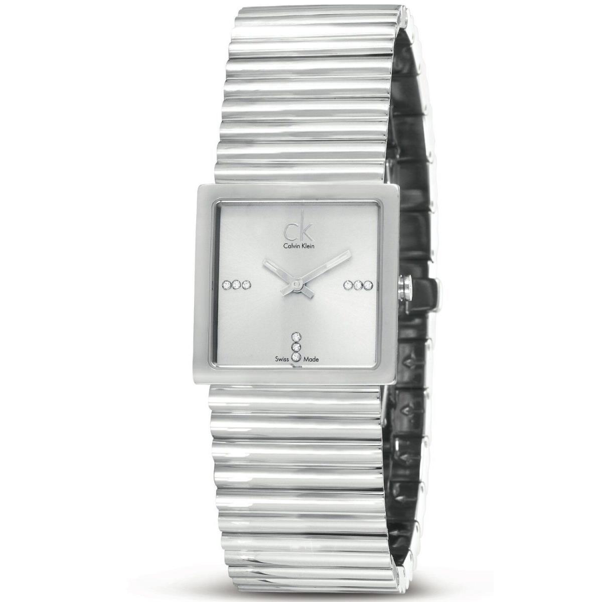 CK Calvin Klein K5623138 Swiss Made Women`s Diamond Watch Spotlight