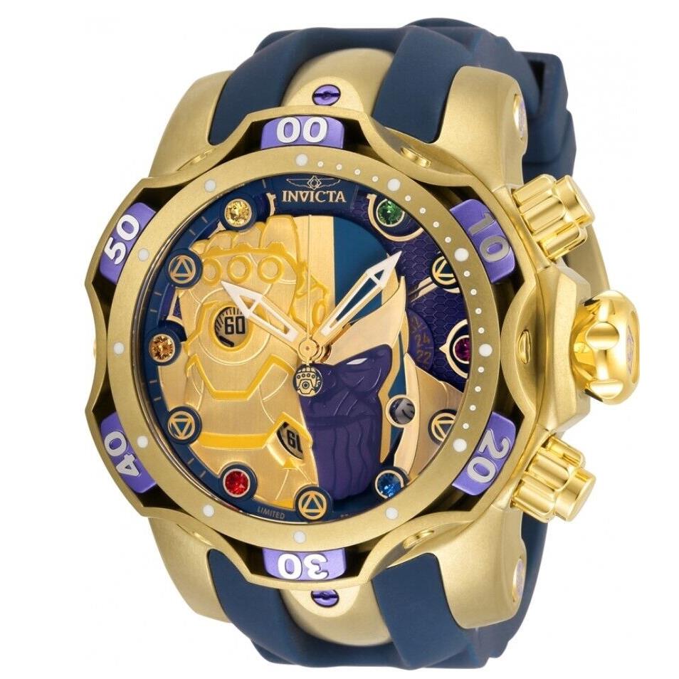 Invicta Marvel Thanos Infinity Stones Men`s 52mm Limited Chronograph Watch 34848