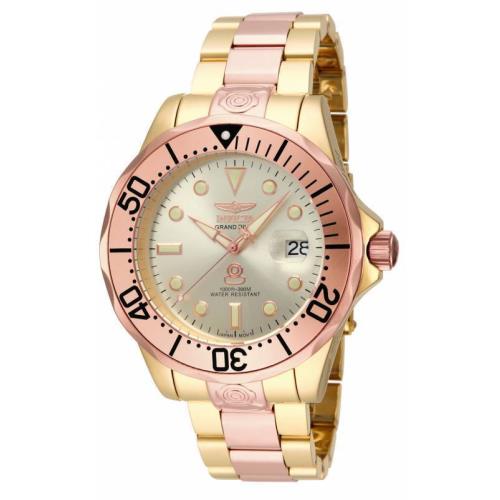 Invicta Men`s Pro Diver 16039 Automatic 3 Hand Gold Dial Watch