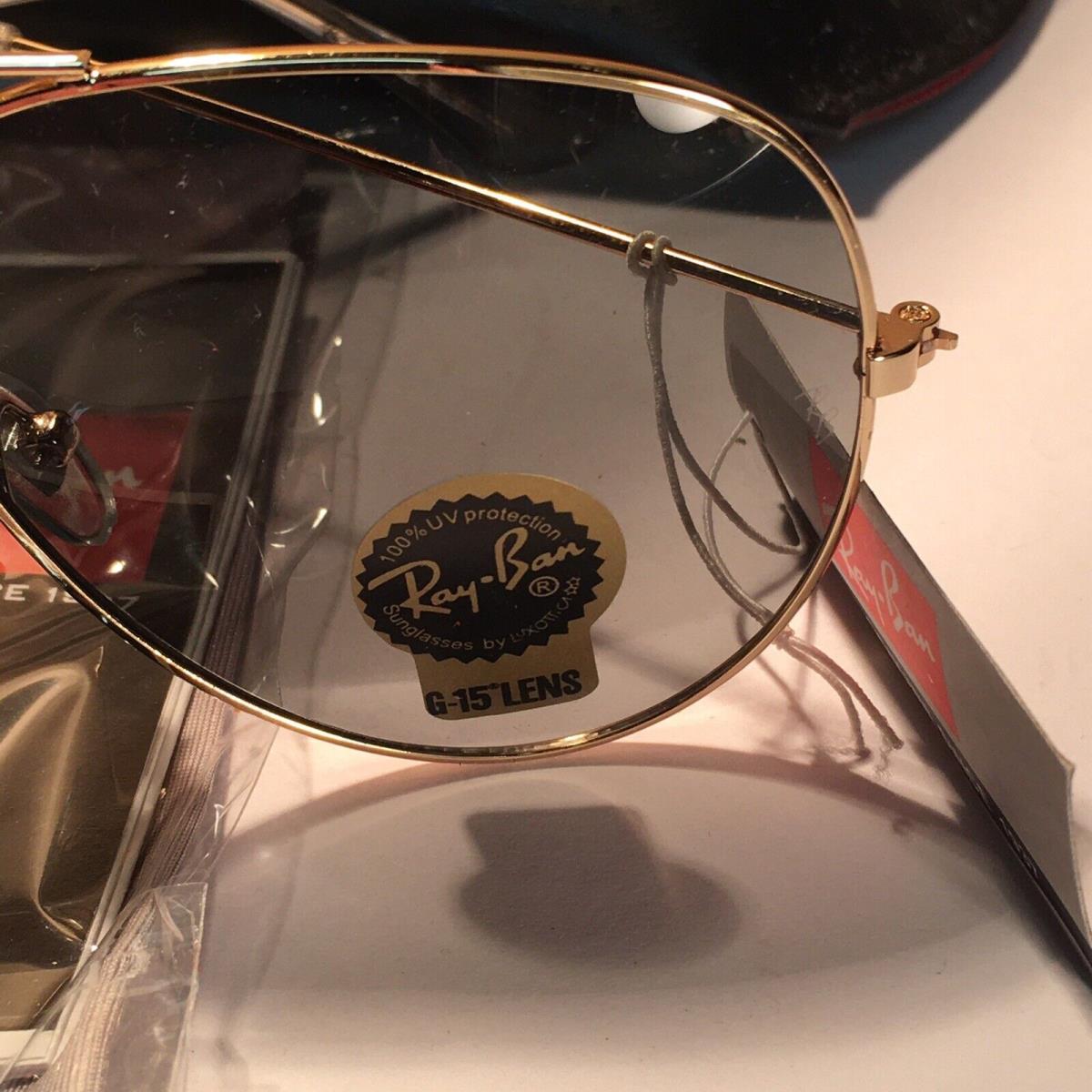 Ray-ban Ray Ban Aviator Sunglasses Luxottica Case Italy Lei Peng Gold Frame  G-15 - Ray-Ban sunglasses - 001404867800 | Fash Brands