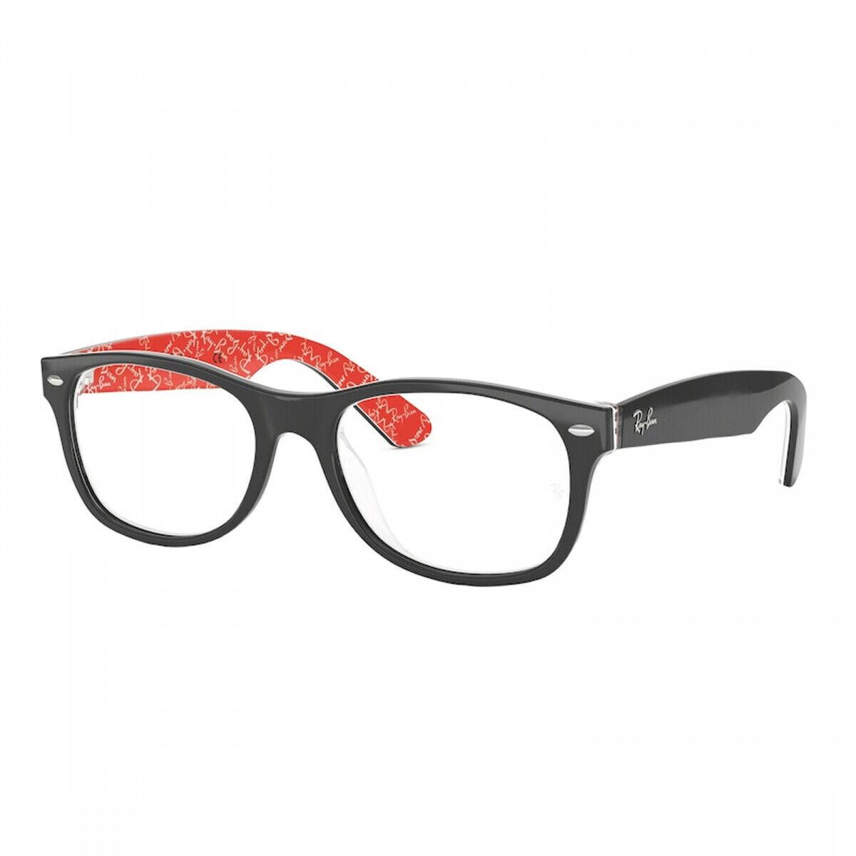 Ray Ban RX5184 2479 Black Texture Red 54mm Eyeglasses