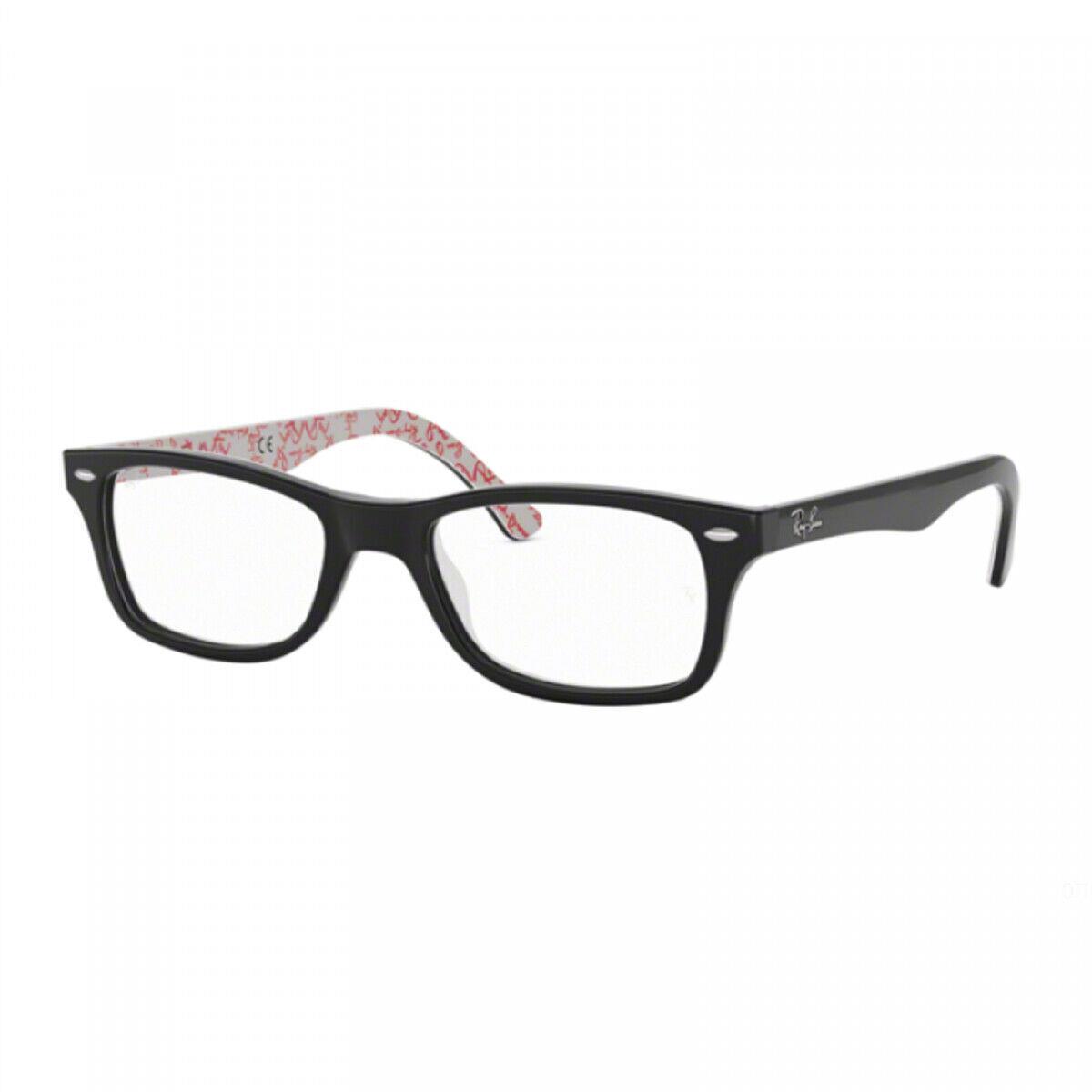 Ray Ban RX5228 5014 Black/white 50mm Eyeglasses