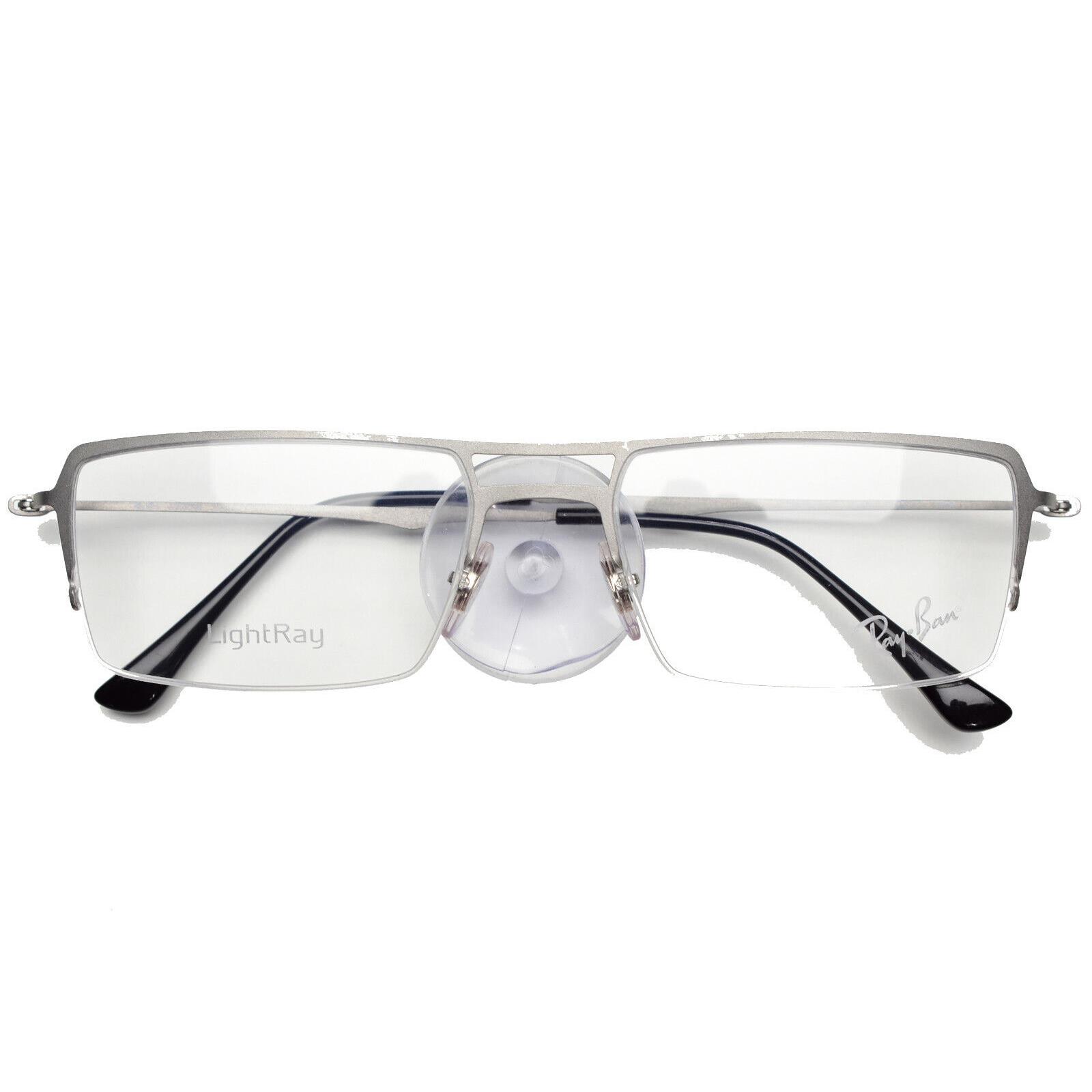 Ray-ban 8713 1128 Lightray Light Gray Eyeglasses Frames Only 53-17-140 - Light Gray , Light Gray Frame