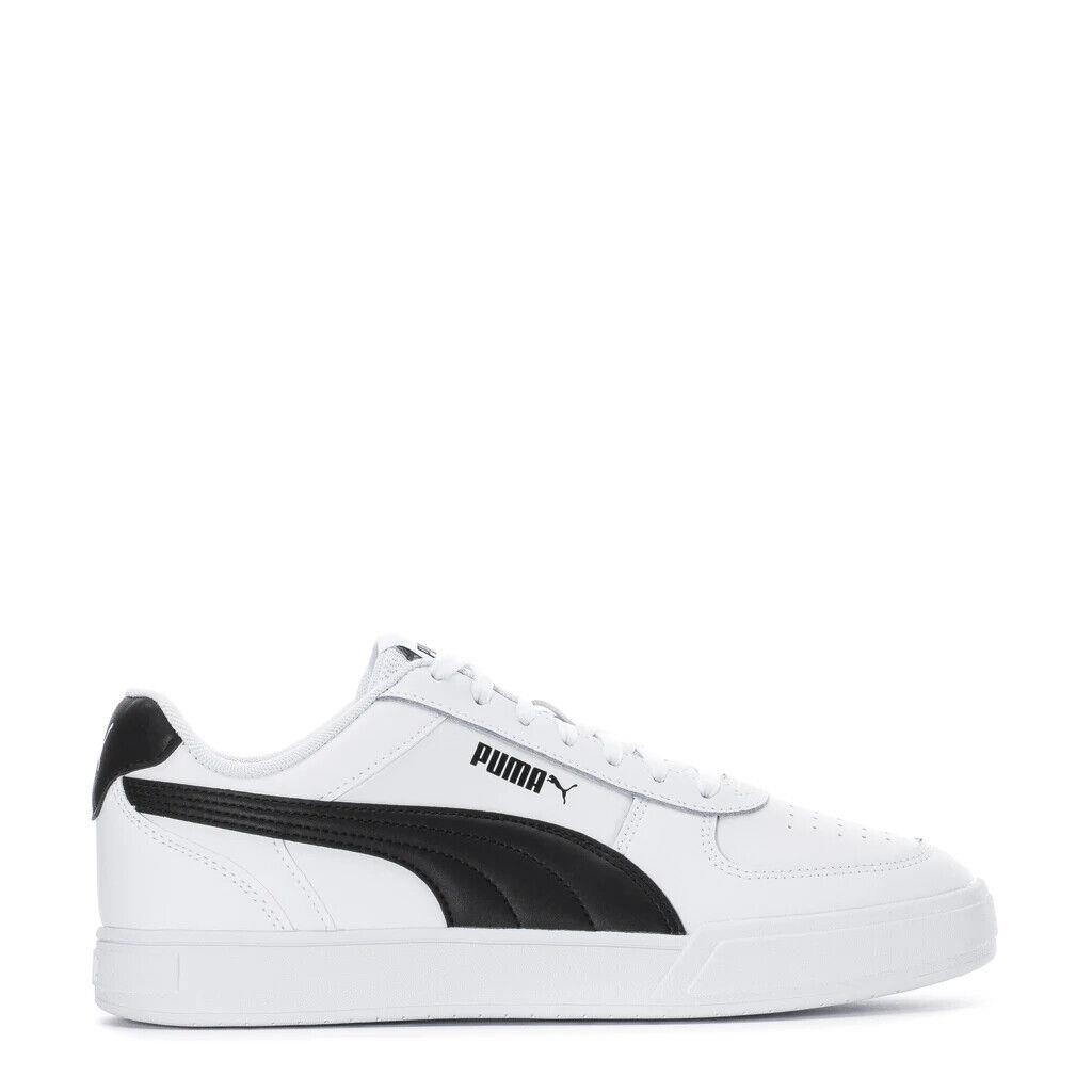 Mens Puma Caven White Black 380810-02 Shoes - White