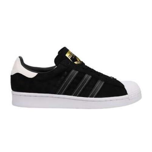 Adidas EH1543 Superstar Lace Up Mens Sneakers Shoes Casual - Black - Black