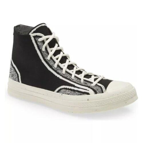 converse chuck 70 renew knit egret high top sneaker