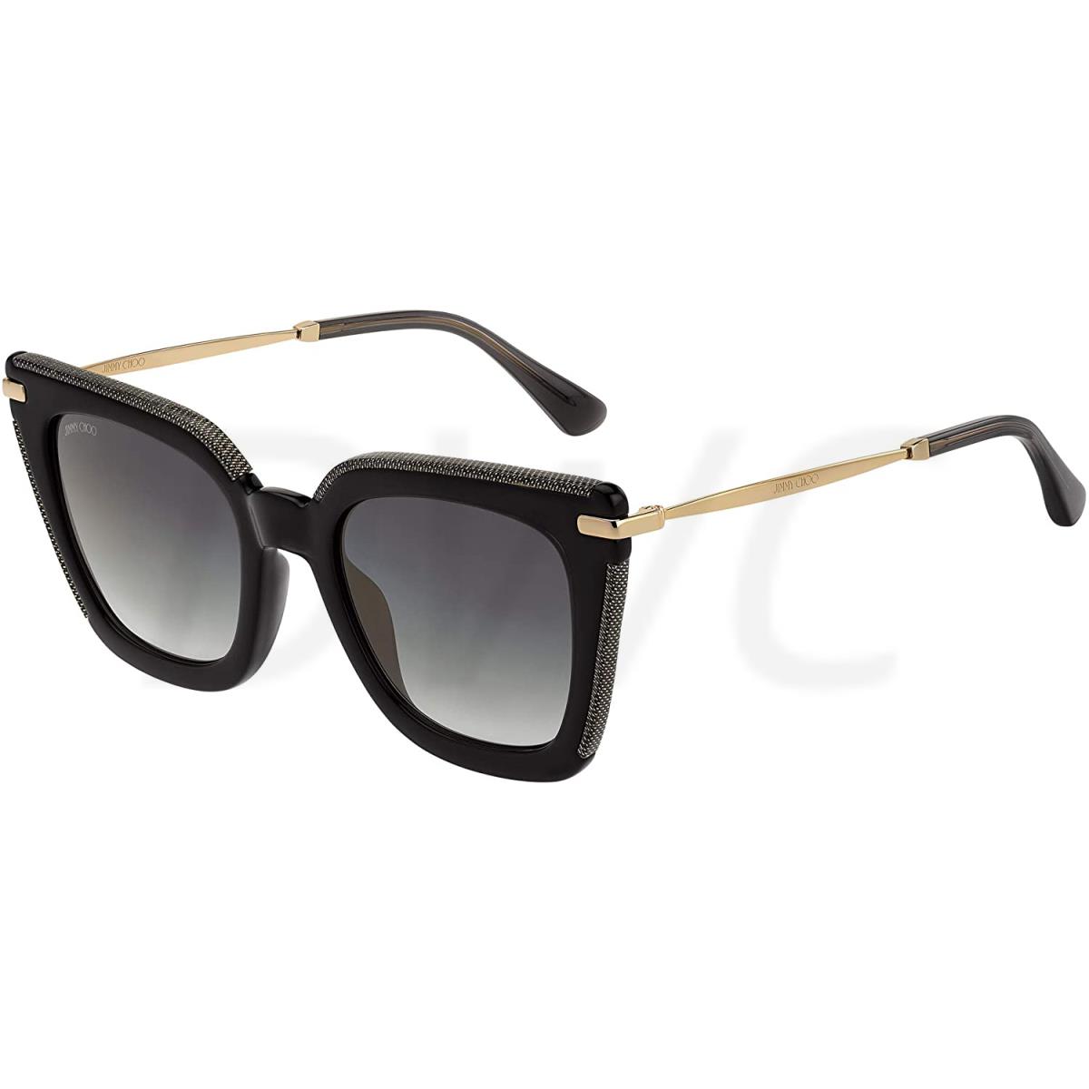 Jimmy Choo Ciara/g/s Black/grey Shaded 52-22-145 Women Sunglasses - Frame: Gray, Lens: Gray
