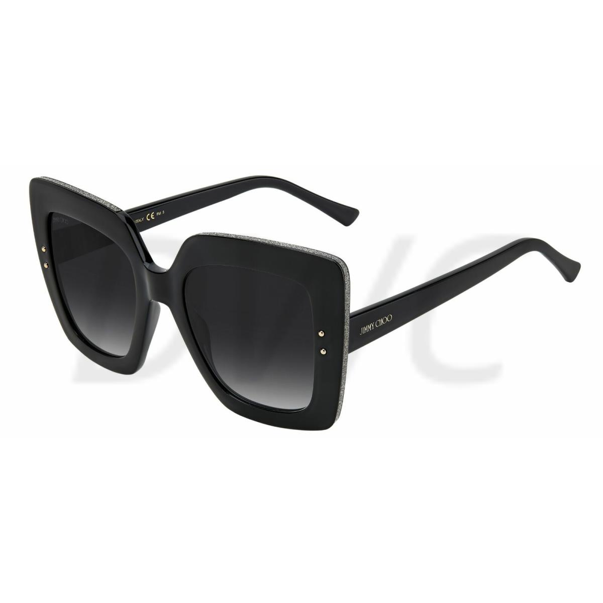 Jimmy Choo Auri/g/s Black/grey Shaded 53/22/145 Women Sunglasses