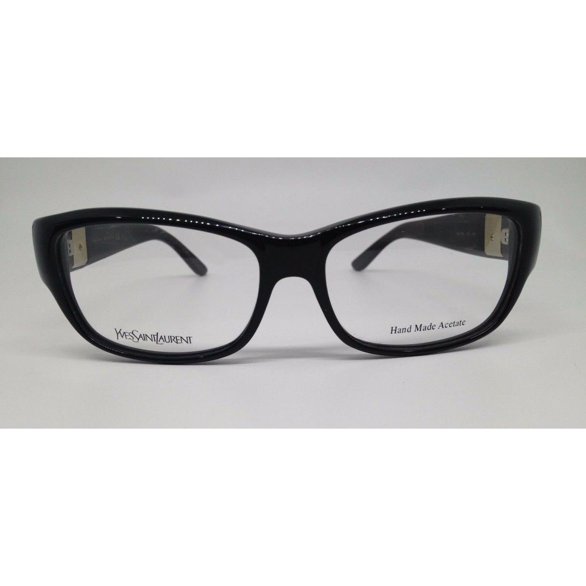 Yves Saint Laurent Ysl 6383 Black Yxz Plastic Eyeglasses Frame 54-15-140 Italy