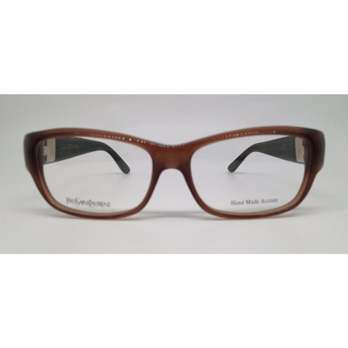 Yves Saint Laurent Ysl 6383 Brown SK9 Plastic Eyeglasses Frame 54-15-140 Italy