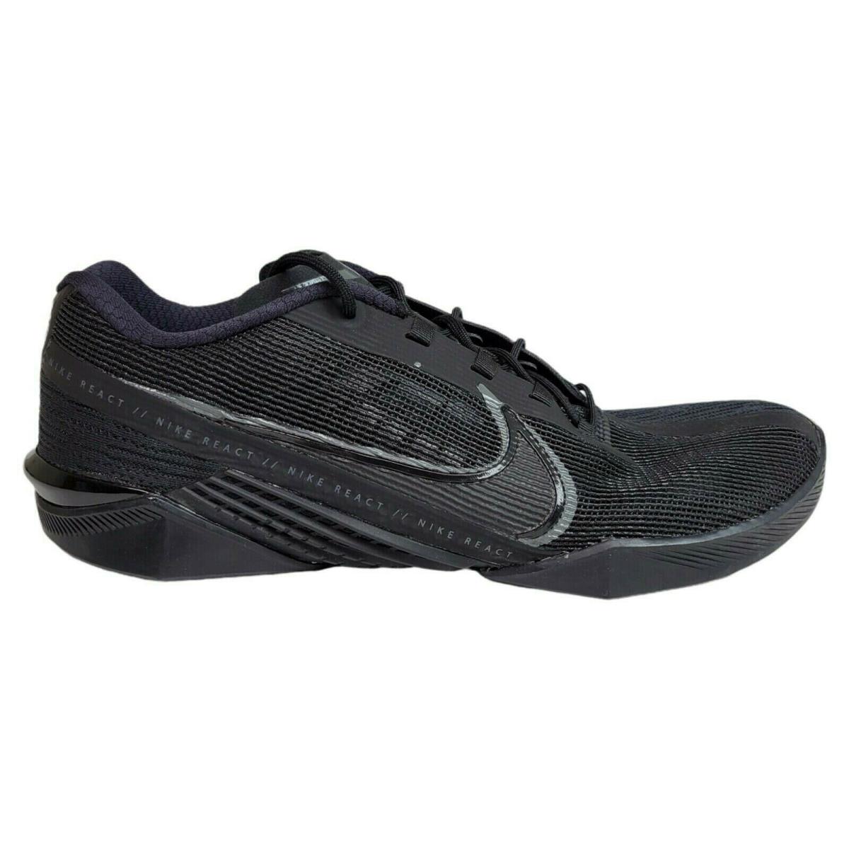 Nike Mens React Metcon Turbo Triple Black Training Crossfit Shoes CT1243-002 - Black