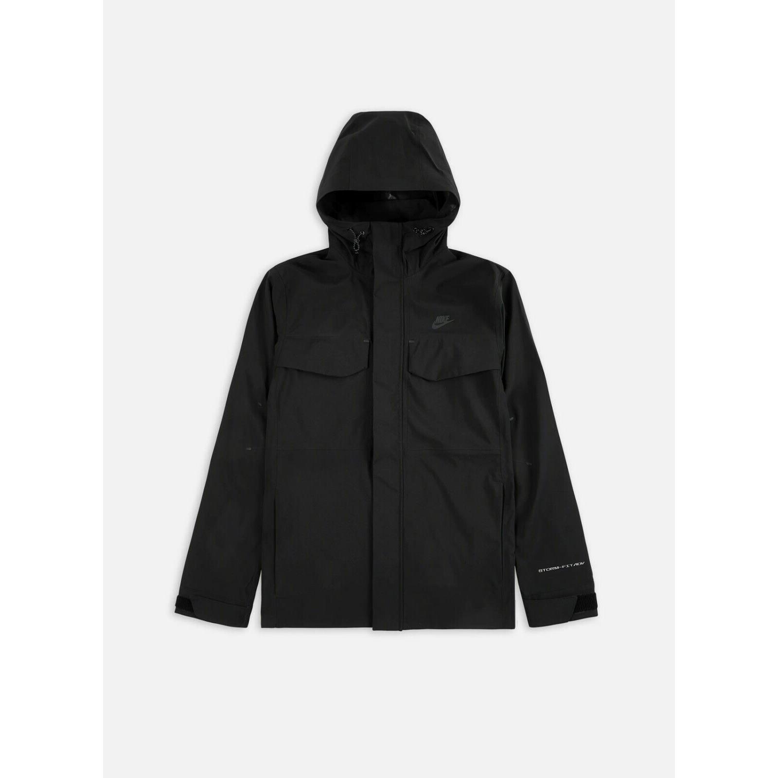 Nike Men`s Sportswear Storm-fit Adv M65 Shell Hooded Jacket Black DD6872-010 g