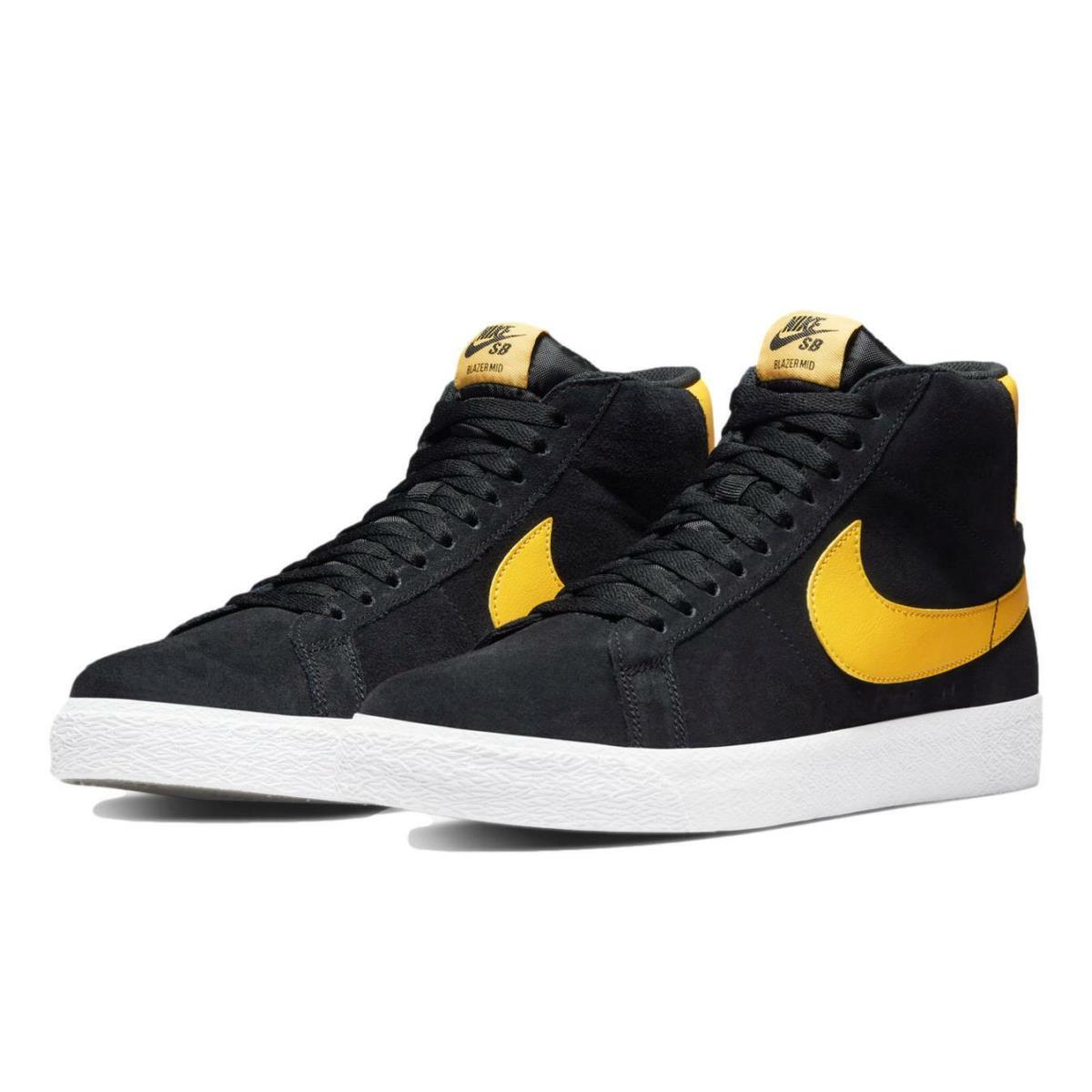 Nike SB Zoom Blazer Mid `black University Gold` Shoes 864349-009 - Black