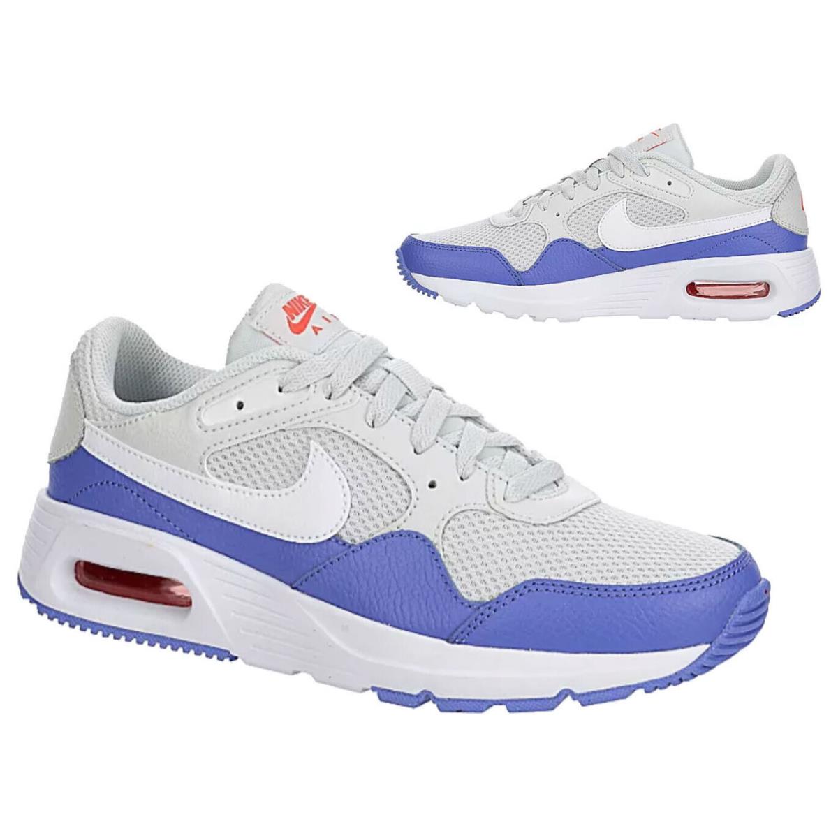 Nike Air Max SC Casual Running Shoes Women`s Sneakers Gray Purple All Sizes