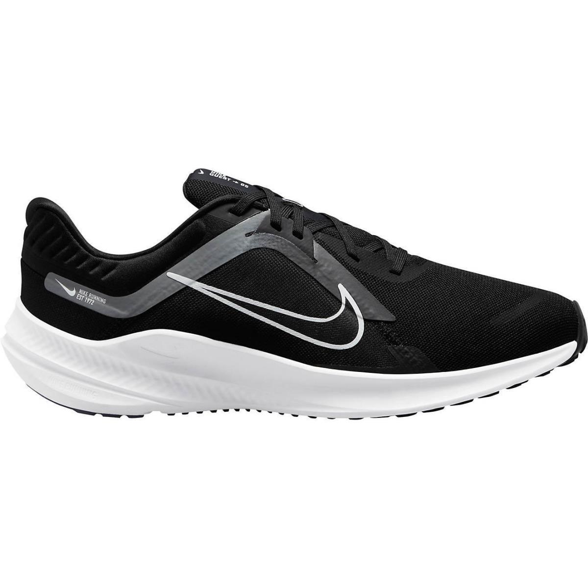 Men`s Nike Quest 5 Shoes - Black/White