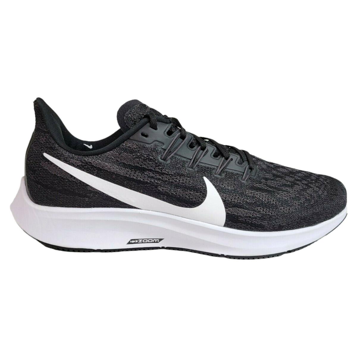 Nike Mens 10 11 13 Air Zoom Pegasus 36 Running Shoes Black White Gray AQ2203-002 - Black